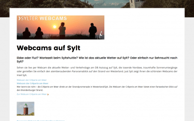 Just Sylt – Webcams auf Sylt